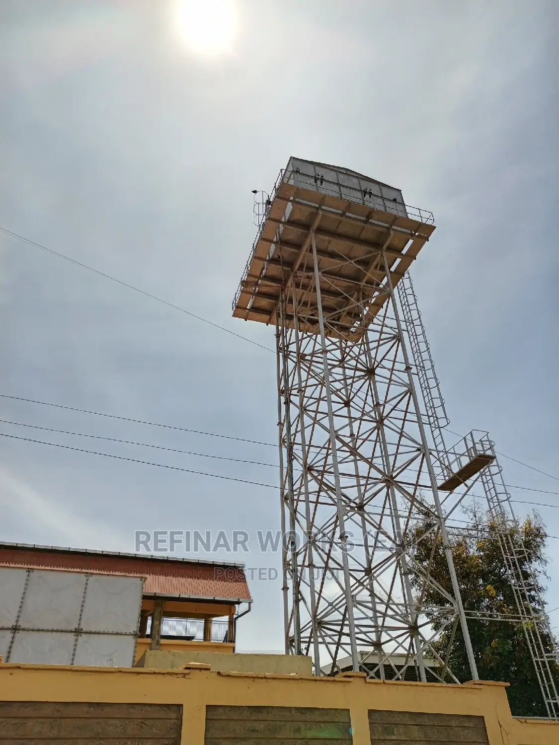 Elevated Steel Water Tower Construction and Fabrication