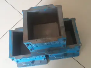 Cast Iron Concrete Testing Cube Moulds 15cm×15m ×15cm