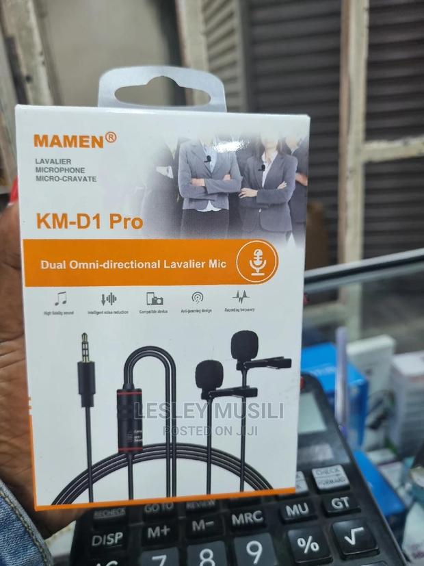 MAMEN KM-D1 Pro Professional 3.5mm Dual Lavalier Microphone - thumbnail 2