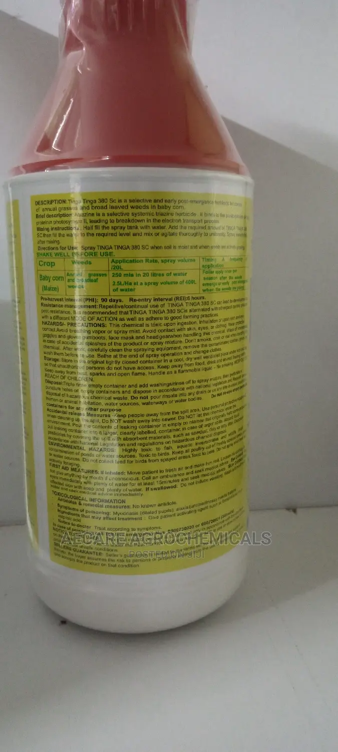 Tingatinga 380sc Selective Maize  Herbicide 1 Litre