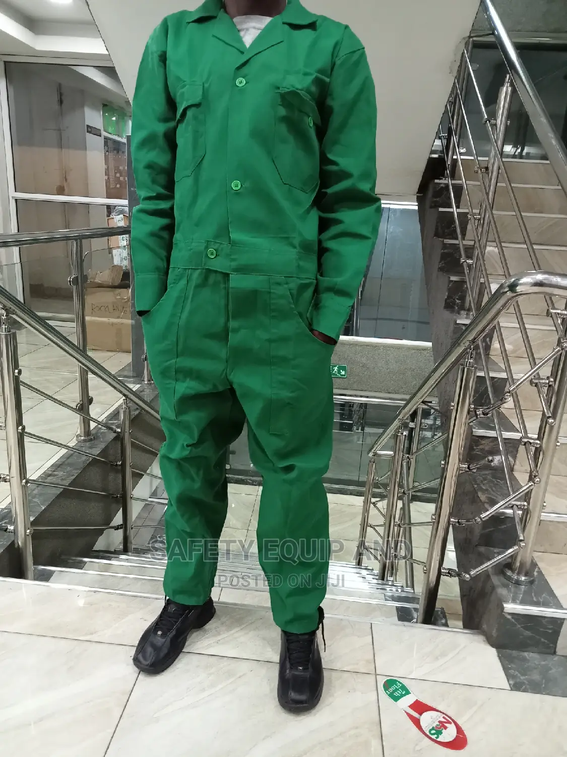 Uhuru Green Plain Overalls