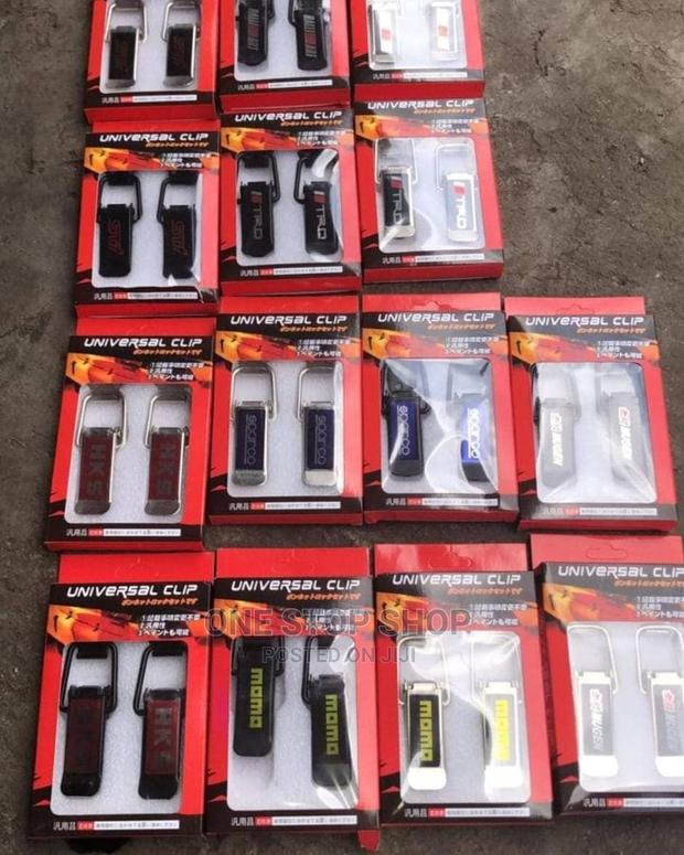 Metallic 2pcs Pack Branded Bumper Clips - main view