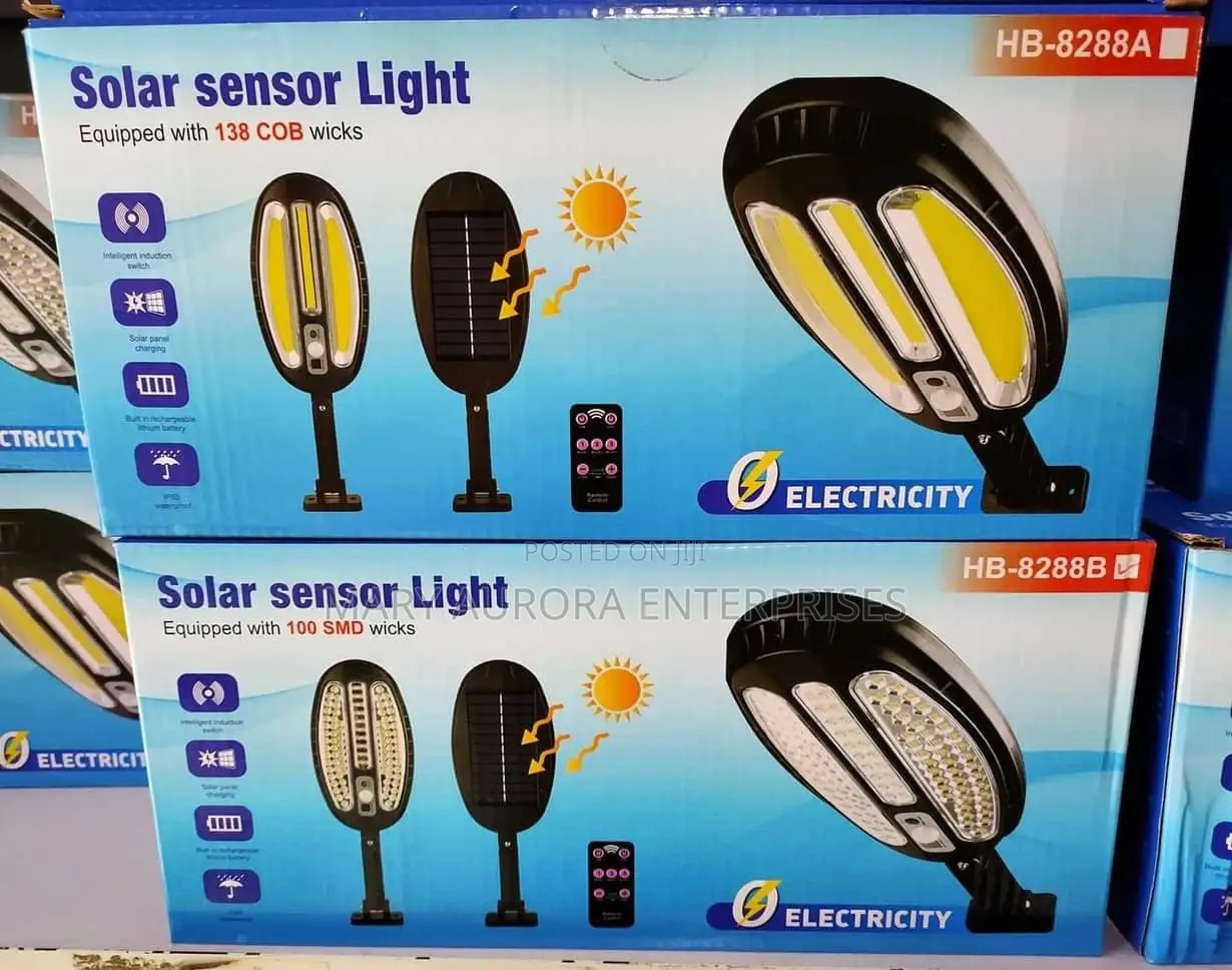 LED Solar Street Lights Dust to Dawn Motion Sensor