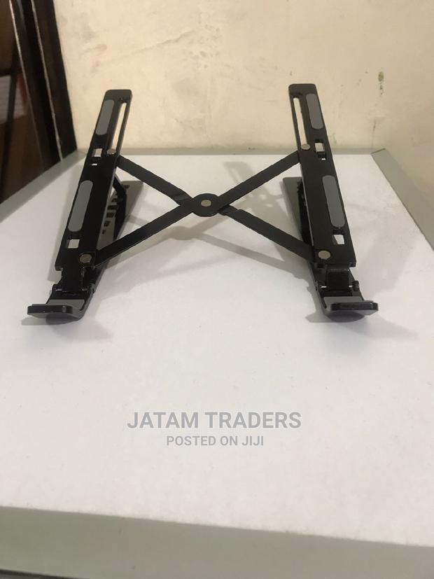 Black Metallic Laptop Stand