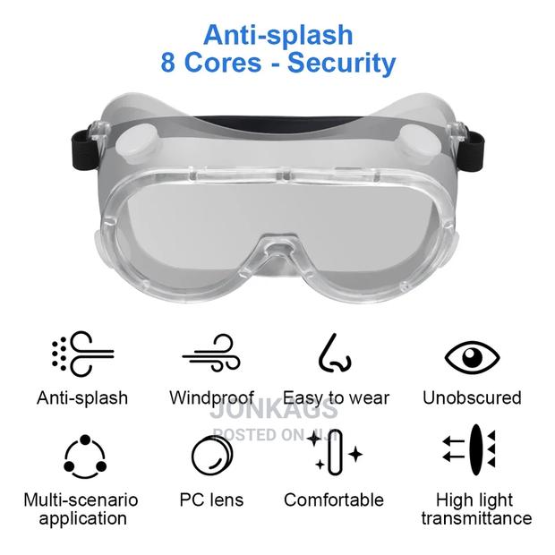 Heavy Duty Clear Safety Goggles - thumbnail 2