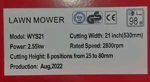 5HP 21" Self Propelled Lawn Mower
