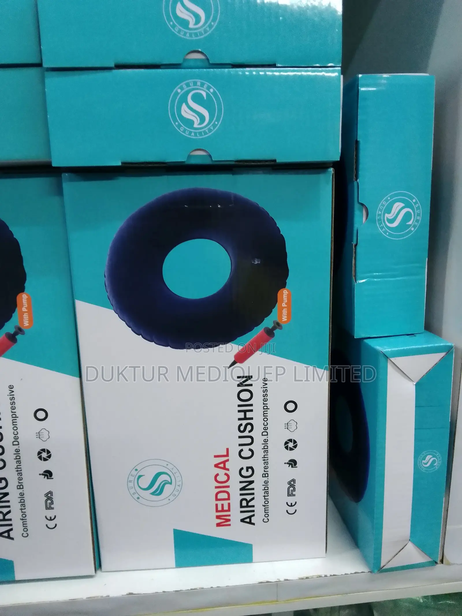 Inflatable Donut Cushion Pillow With Pump/ Air Ring Cushion
