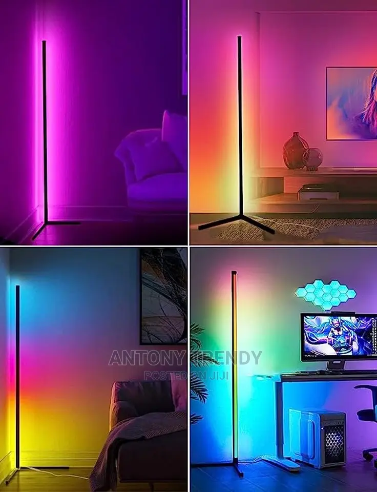 Corner Floor Lamp, Floor Lamps For Living Room, Led Corner L