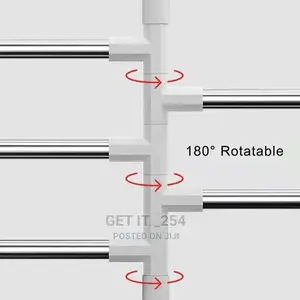 4 Rode Bathroom Rotatable Towel Racks Storage