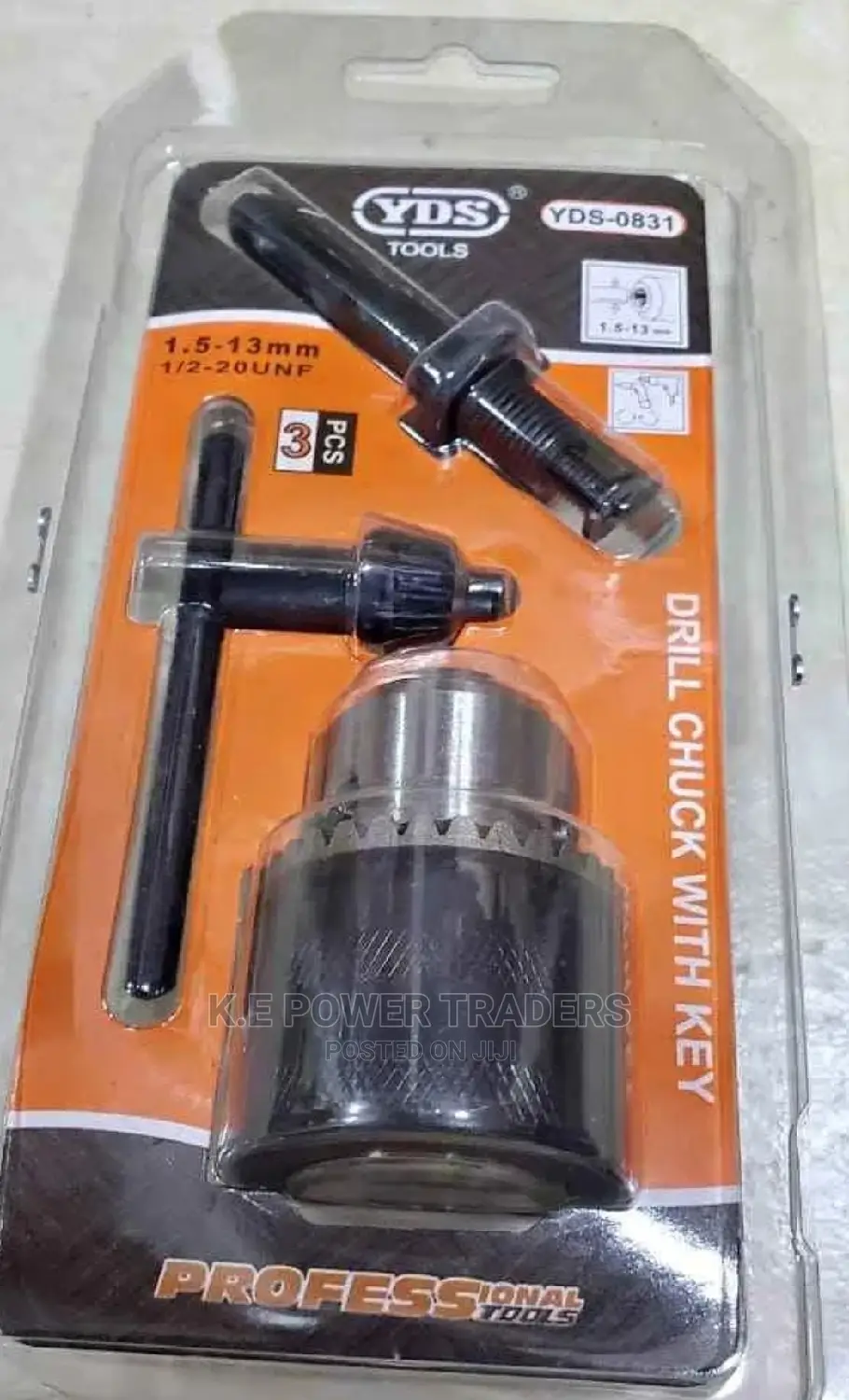 3 Piece Adaptor With Drill Chuck