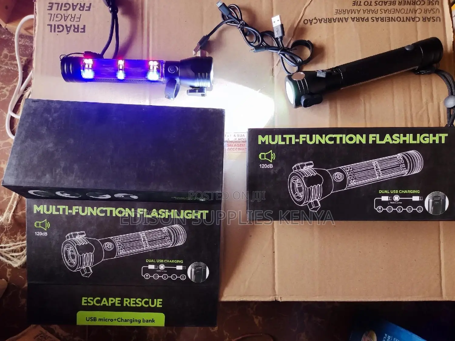 9 in 1 Tactical Torch Multifunctional Flashlight