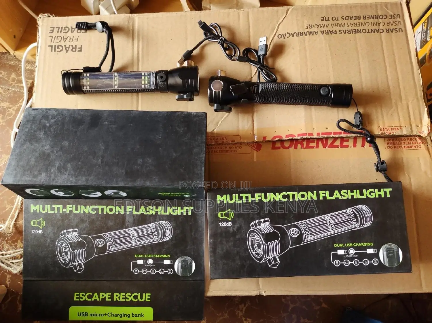 9 in 1 Tactical Torch Multifunctional Flashlight