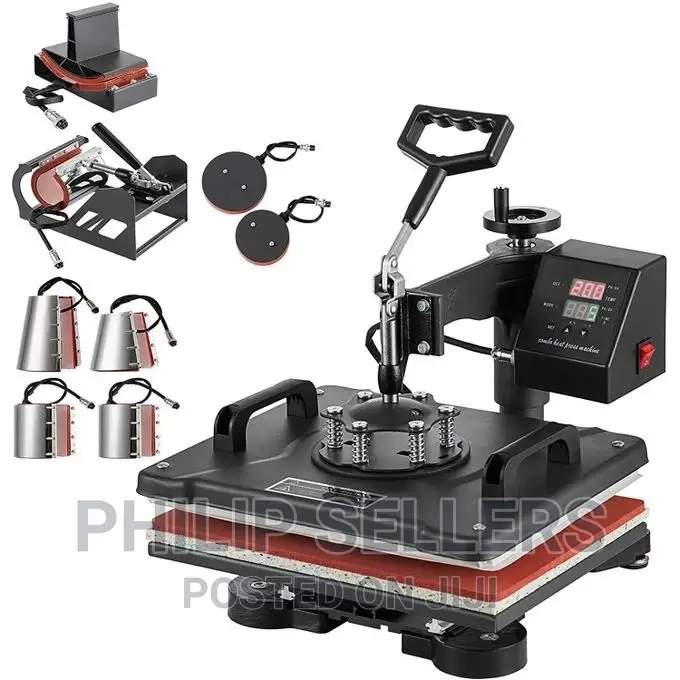 Heat Press Machine 8 in 1 Sublimation Heat Transfer T-Shirt