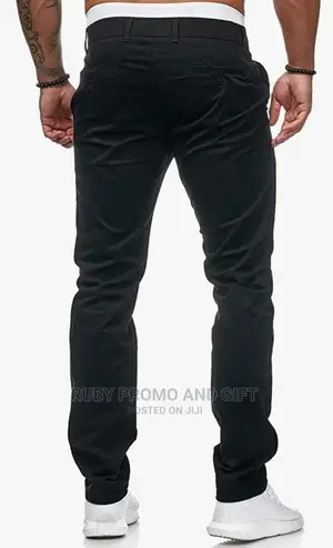 Black Soft Khaki Trousers