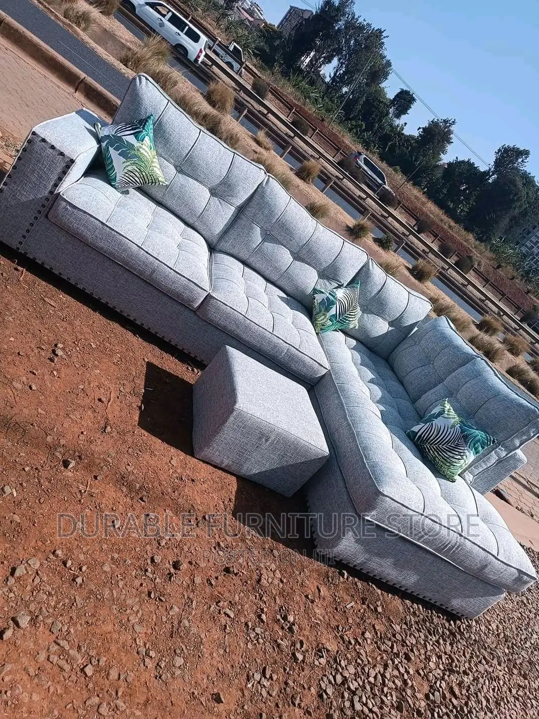 L Seat Sofa and a Table