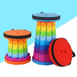 Rainbow Foldable/Retractable Stools - main view