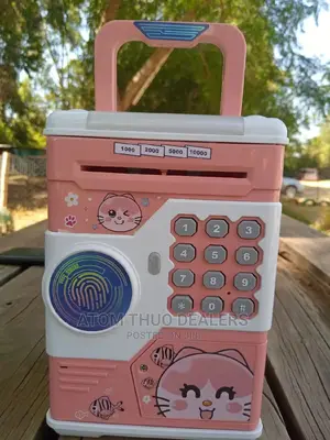 Piggy Bank With Fingerprint 