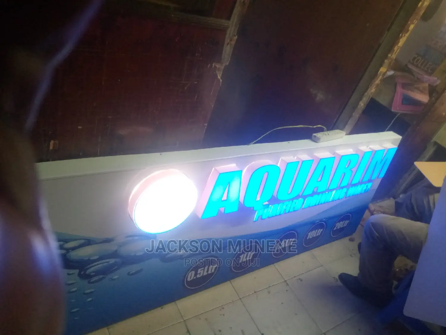 Light Box Sticker Banner Door Sign Receipts Co.Seal Stamp
