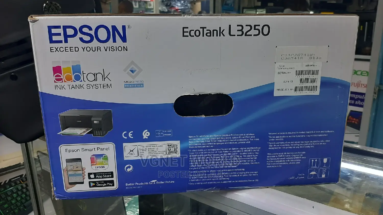 Epson Printer Ecotank 3250 With Wireless