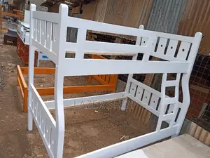 White Double Decker Bed