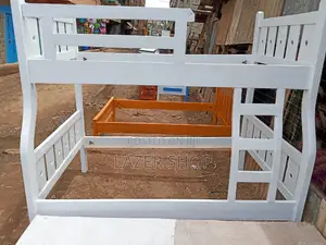 White Double Decker Bed
