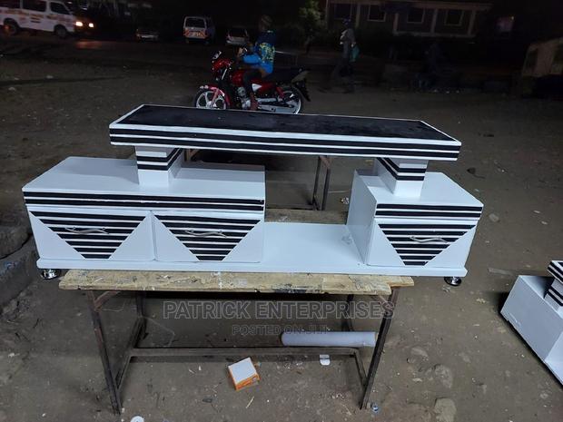 Morden Wooden TV Stands With LED Lights