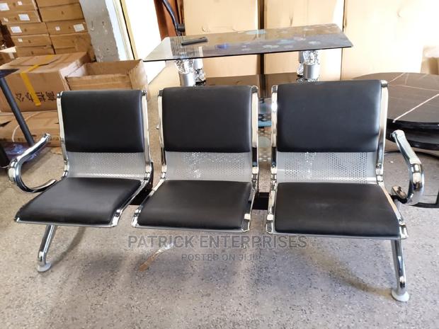 Imported Morden Bench Waiting Chairs 3 Seater Padded - main view