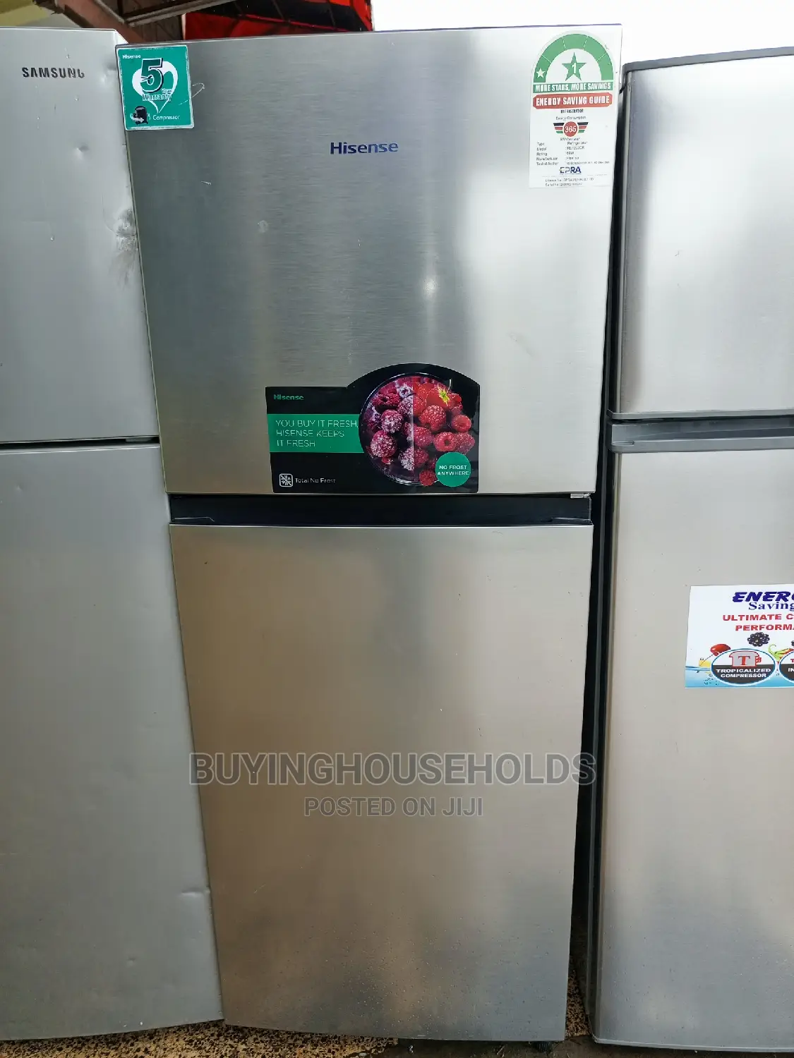 Hisense 205L Two Door Fridge No Frost