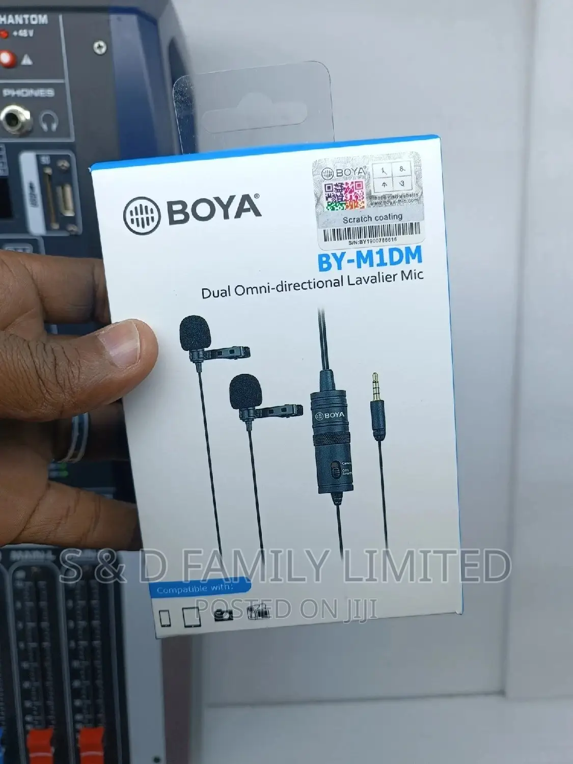 Boyab BY-M1DM Dual Omni-Directional Lavalier Microphone