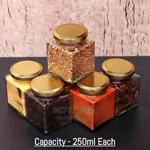 250ml Glass Jar Squared