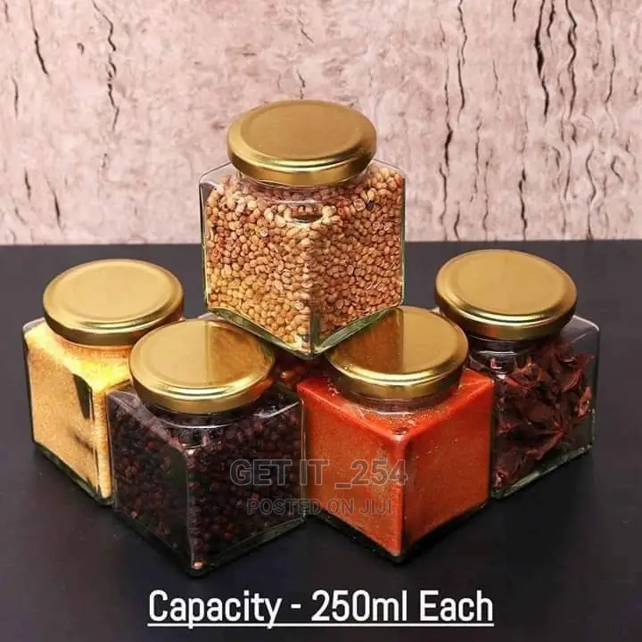 250ml Glass Jar Squared