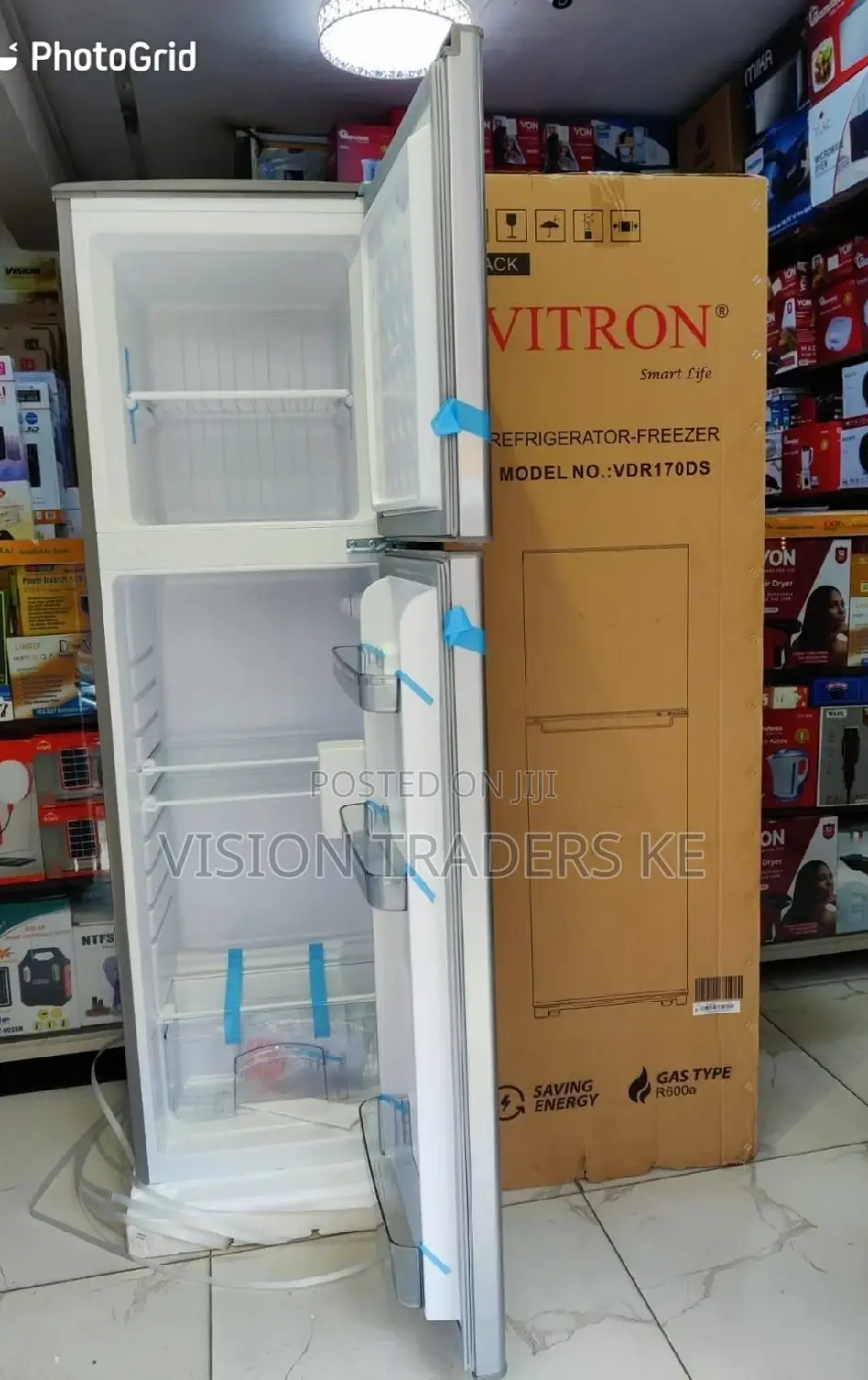 Vitron 170ltrs Double Door Fridge Available