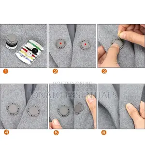 Pair of Magnetic Clothes Buttons