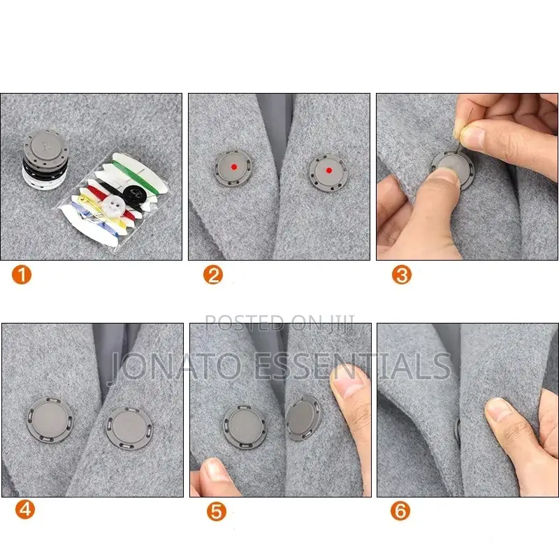 Pair of Magnetic Clothes Buttons
