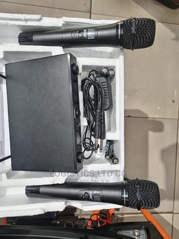 Bnk BK-802 Dual Channel UHF Wireless Microphone Set Black - thumbnail 2