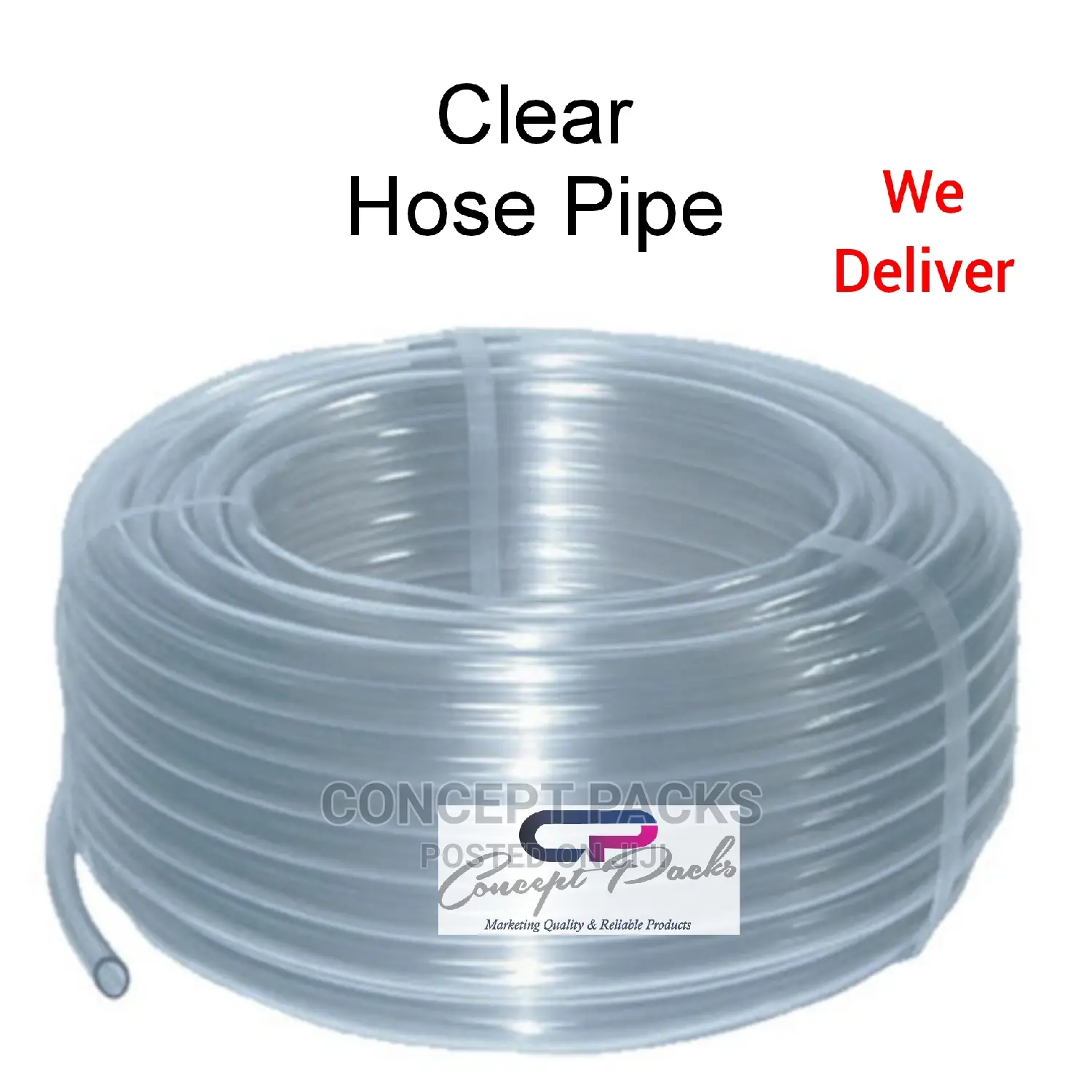1/2 * 60ft ( 12.5mm X 18.4mtrs) Clear Water Hose Pipe