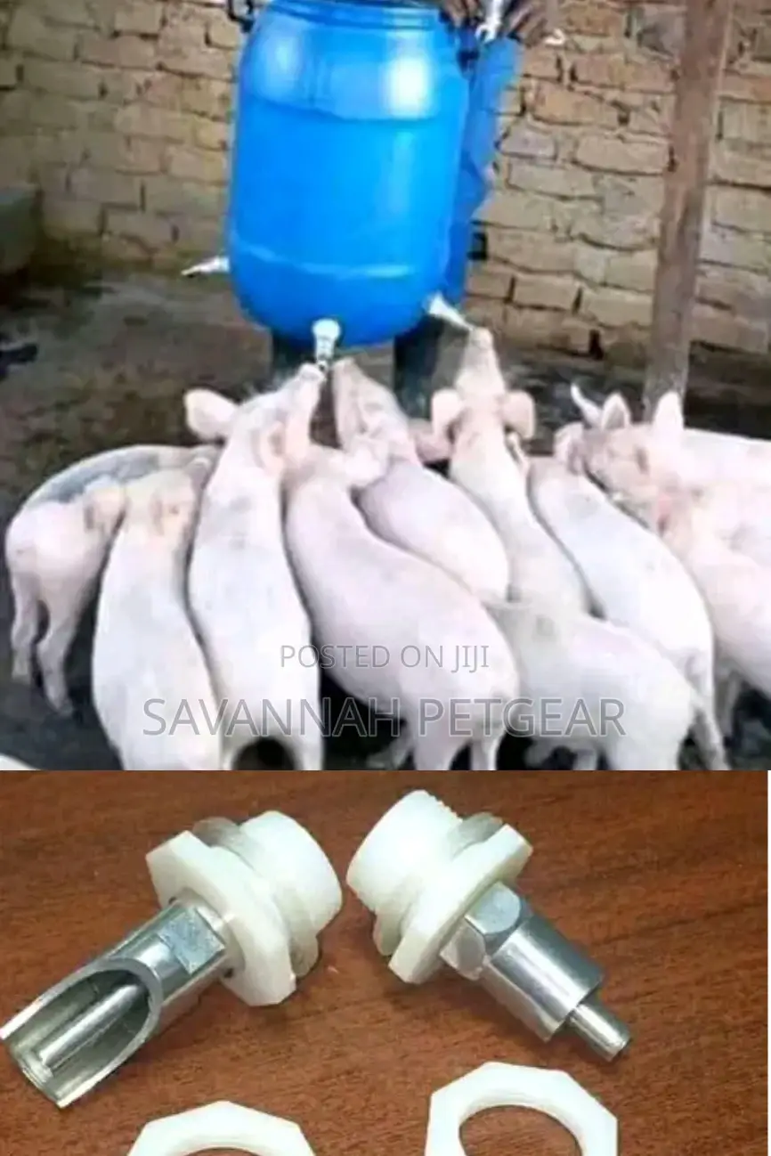 Pig Piglet Automatic Nipple Drinkers With Back Nut