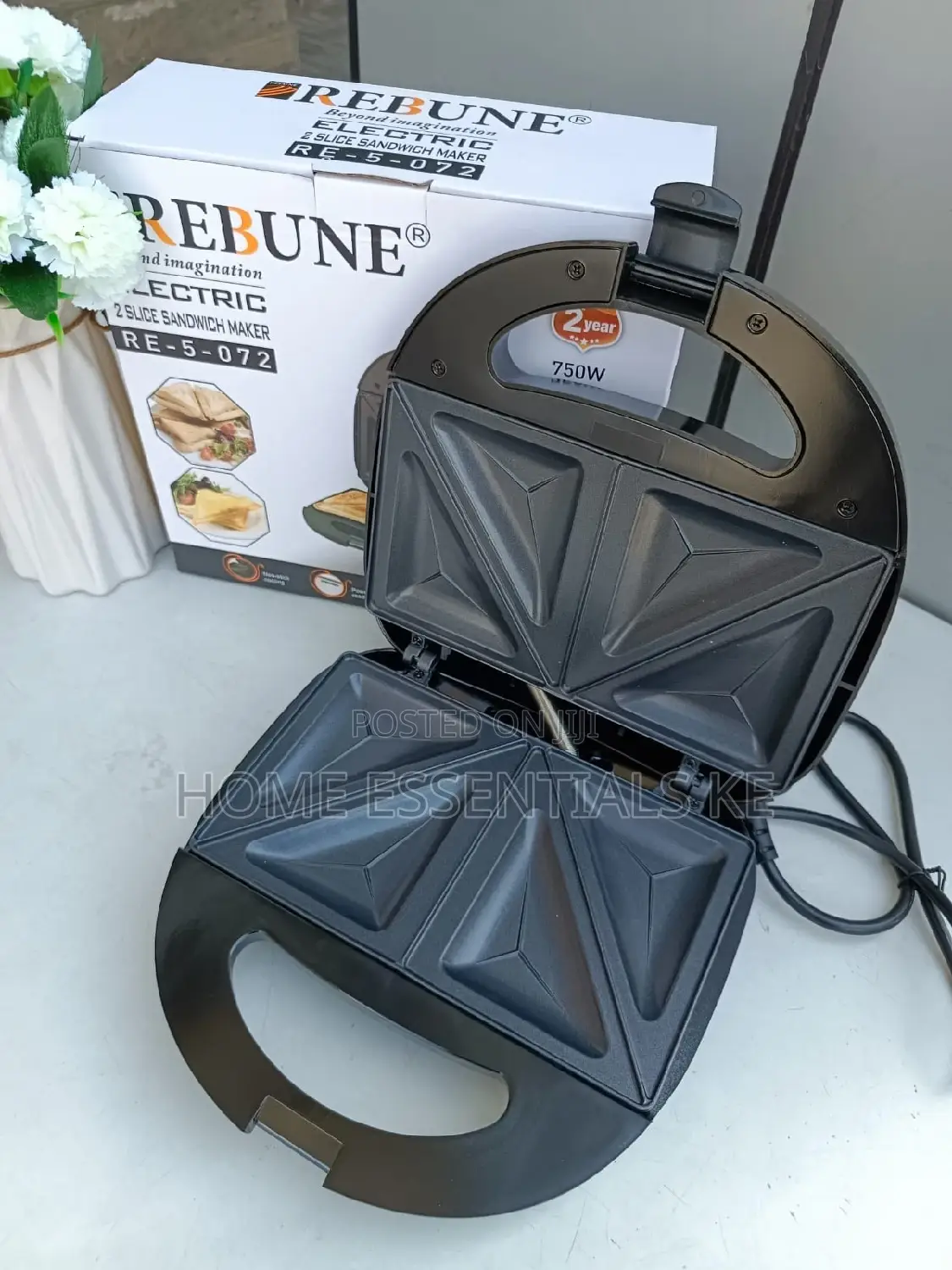 Rebune 2slice Sandwich Maker 750w