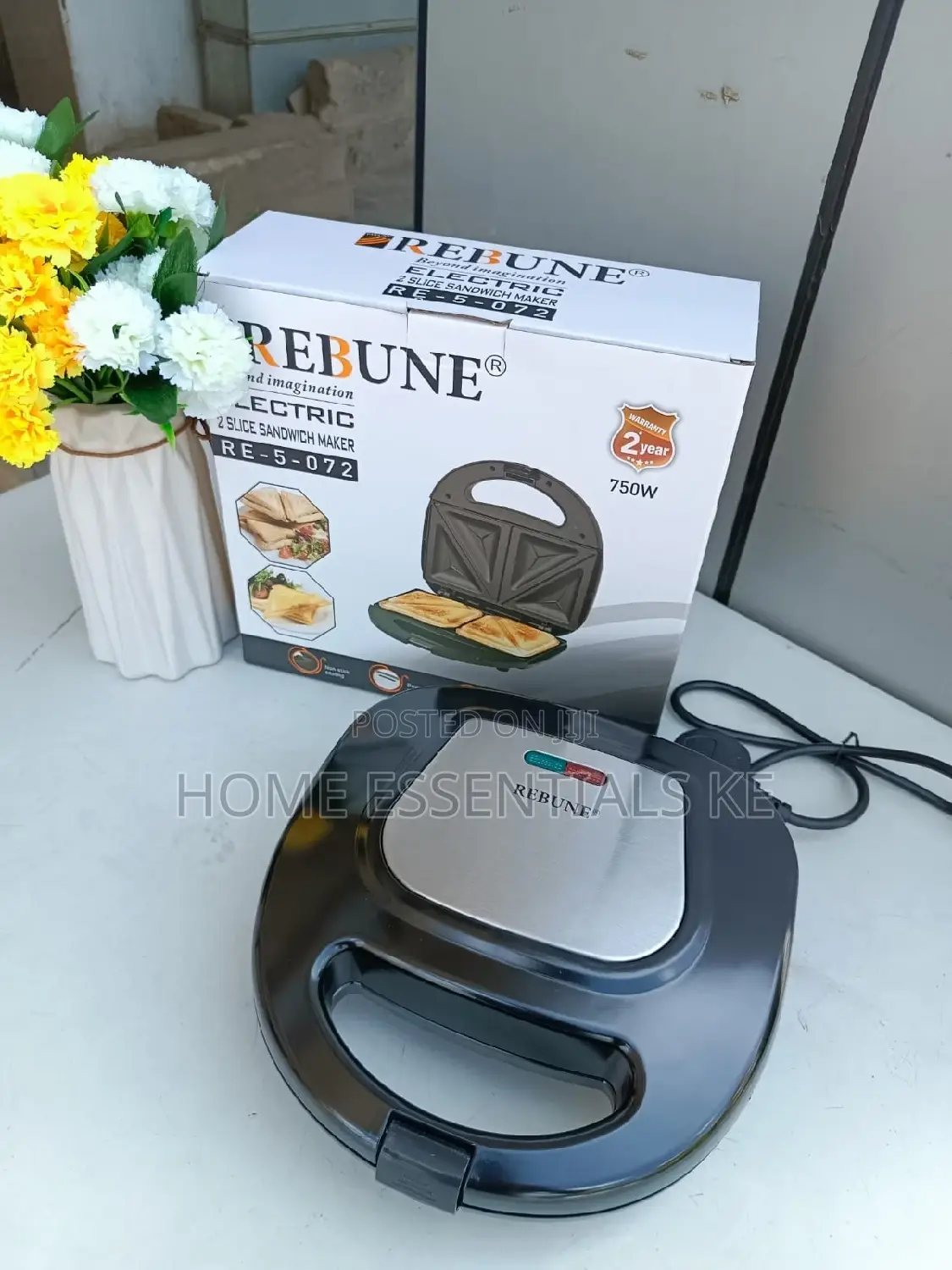 Rebune 2slice Sandwich Maker 750w