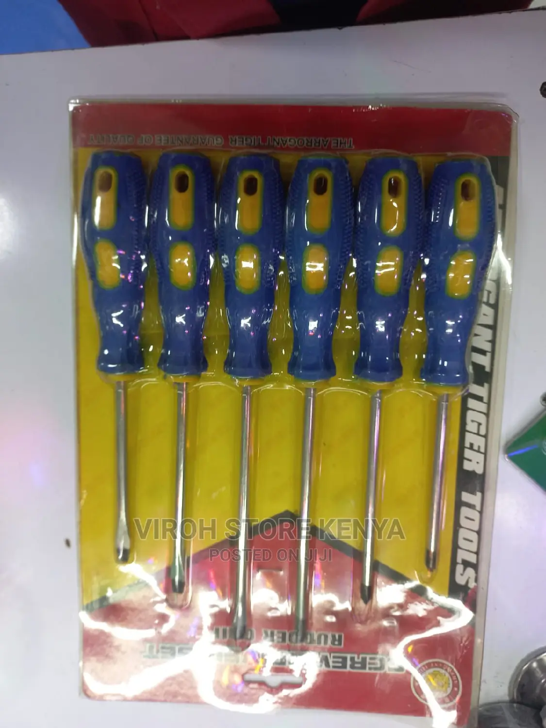 6pcs Screwdriver Set 3 Stars 3 Flats -Electronic