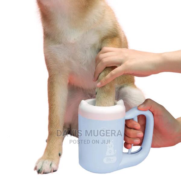 Urbadog Semi-Automatic Paw Plunger Cleaner, Blue - main view