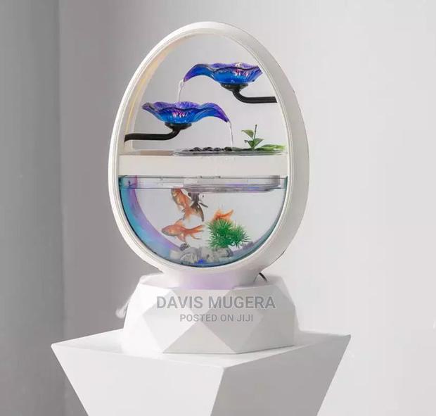 Classic Elliptical Decorative Fish Aquarium - thumbnail 3