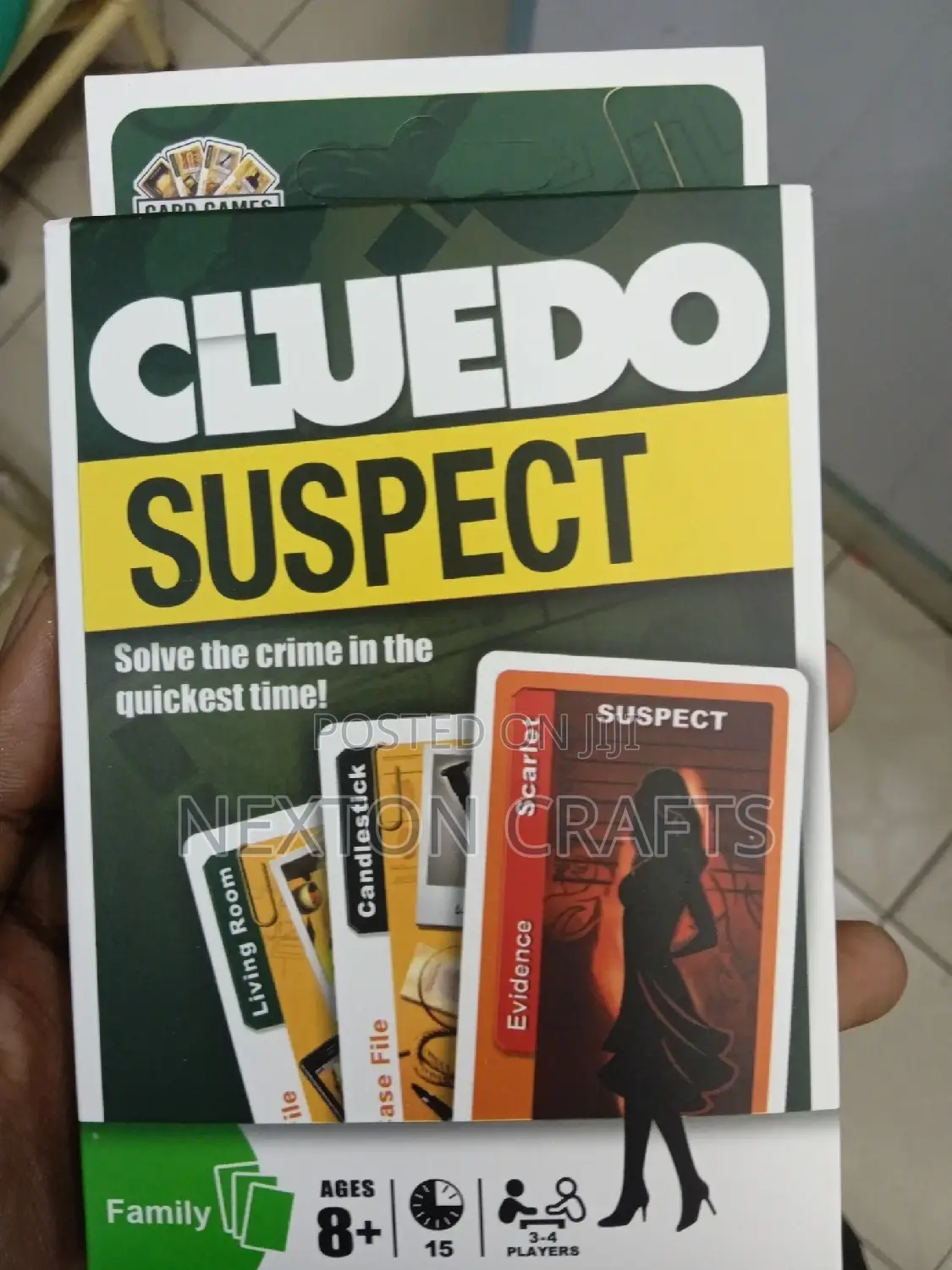 Cluedo Suspect Card Game