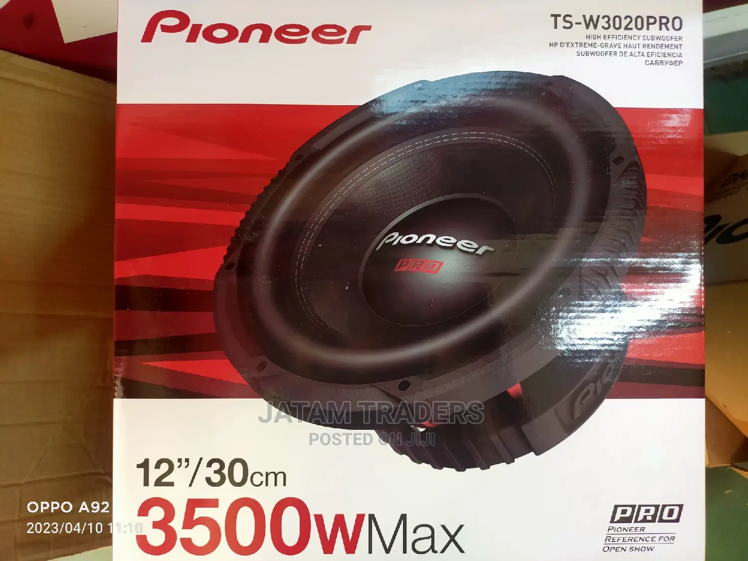 Pioneer Speaker, 3500 Watts