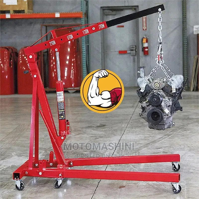Workshop Hydraulic Engine and Load Hoist Crane Foldable