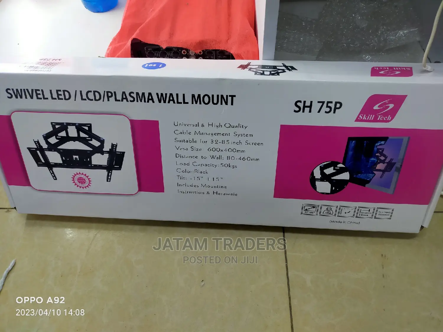 32"-85", Heavy Duty TV Mount. Double Arm Full Motion