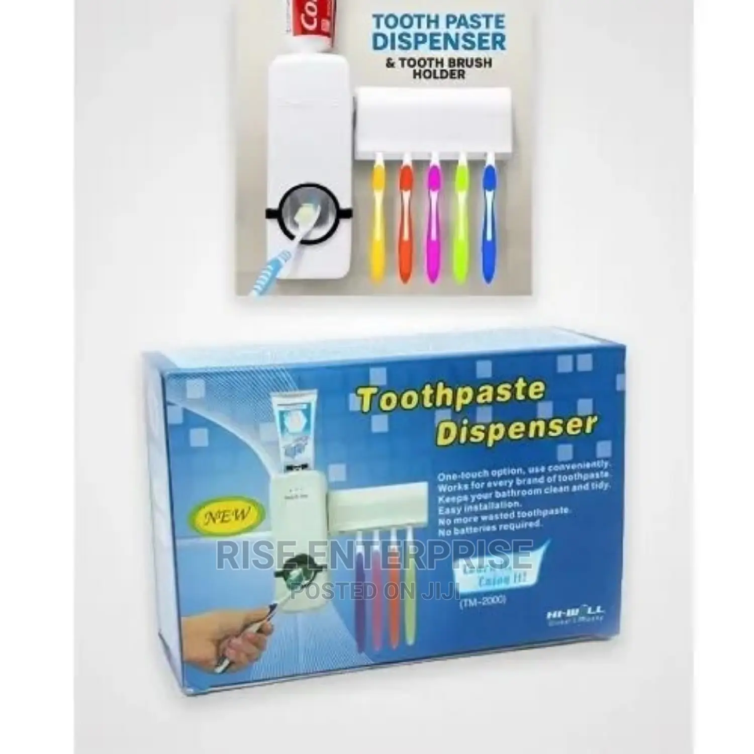 Brand New Toothpaste Dispenser With Toothbrush Holder