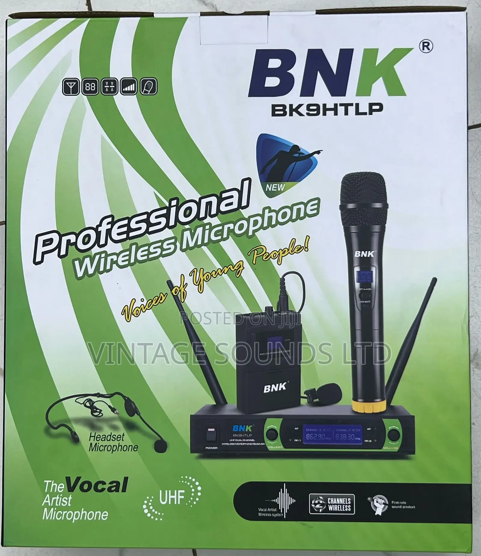 Bnk BK9 Htlp 3wireless Microphone