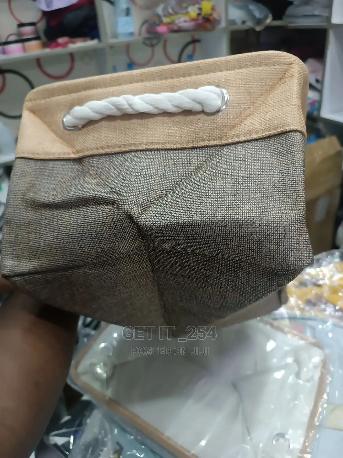 Collapsing Cotton Rope Basket