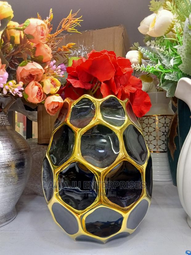 Black Ceramic Decorative Vase